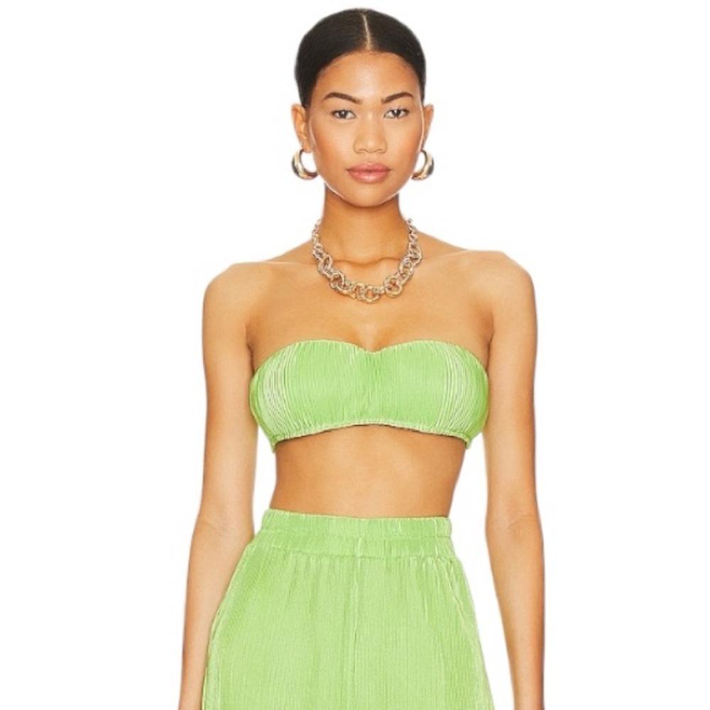 NWT Superdown x Revolve Alana Crop Top Sz S - Lime Green